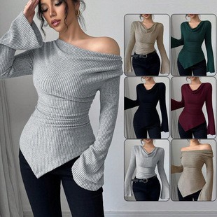 Blouse Off Shoulder - Blusa Feminina de Manga Longa em