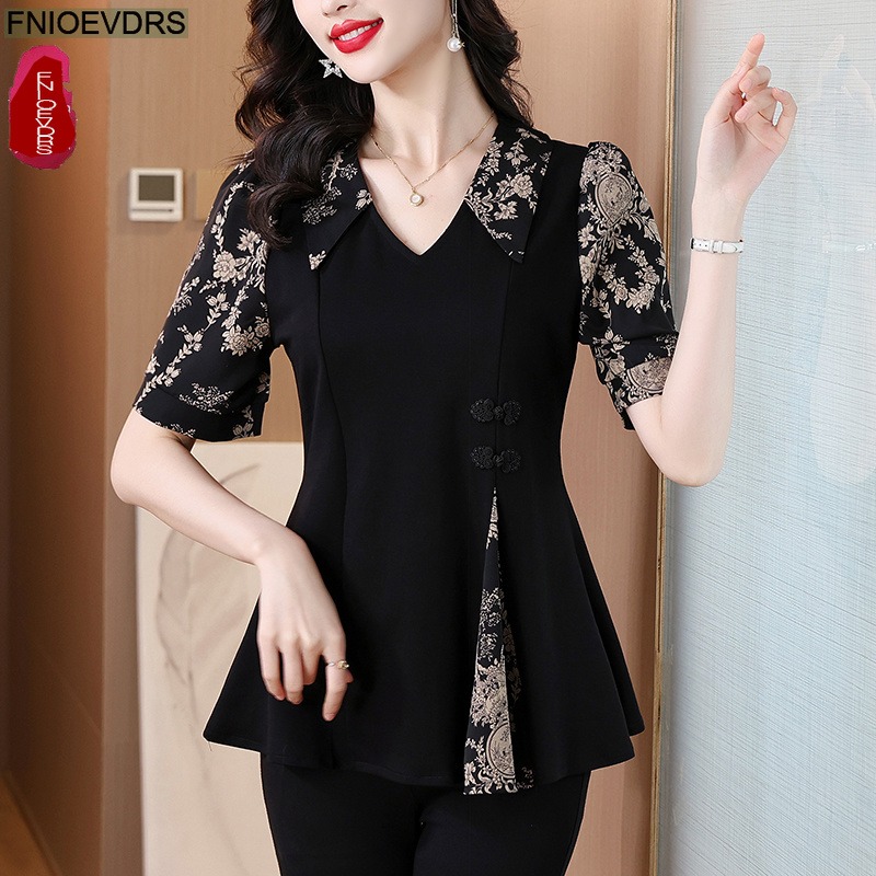Romper Floral Print - Vendas Quentes: Roupas Soltas 2025, Tops