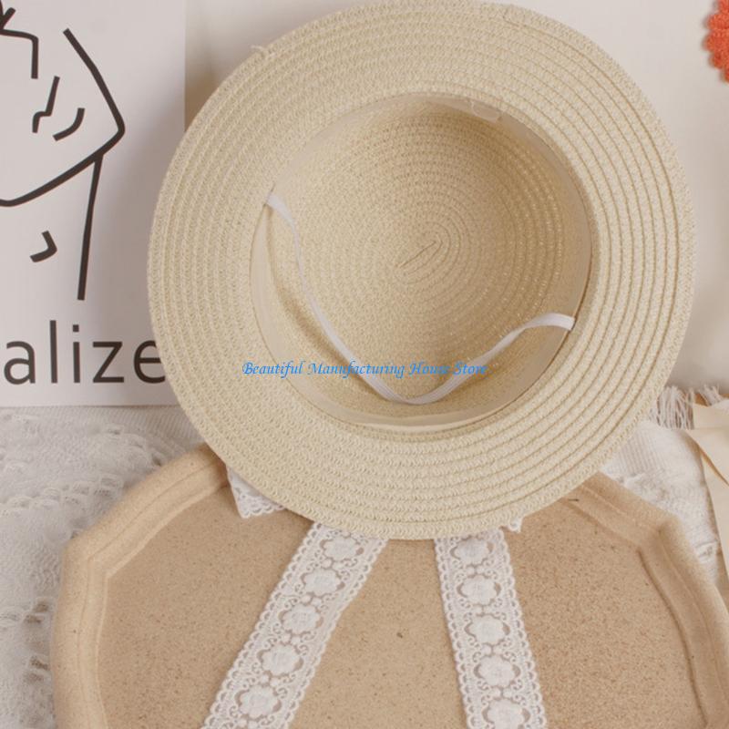 Hat Floppy Wide - E56a criança crianças bebê verão palha