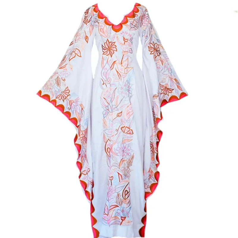 Romper Floral Print - Traje de cosplay medieval vintage feminino