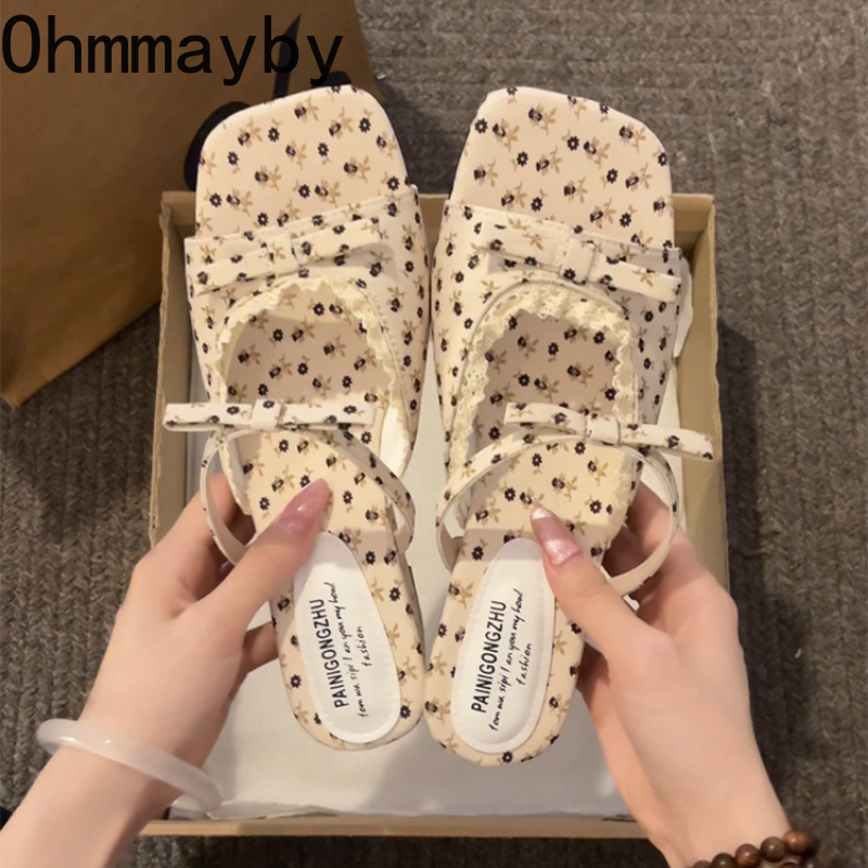 Romper Floral Print - Chinelo Feminino Anabela Floral Verão 2026: