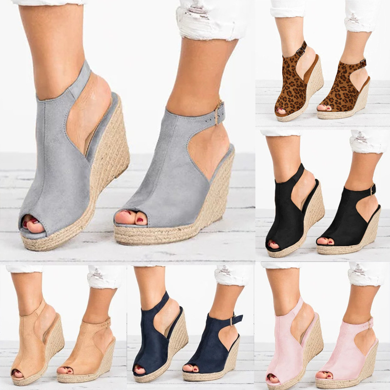 Wedge Espadrille Women - Sandálias de salto alto para mulheres