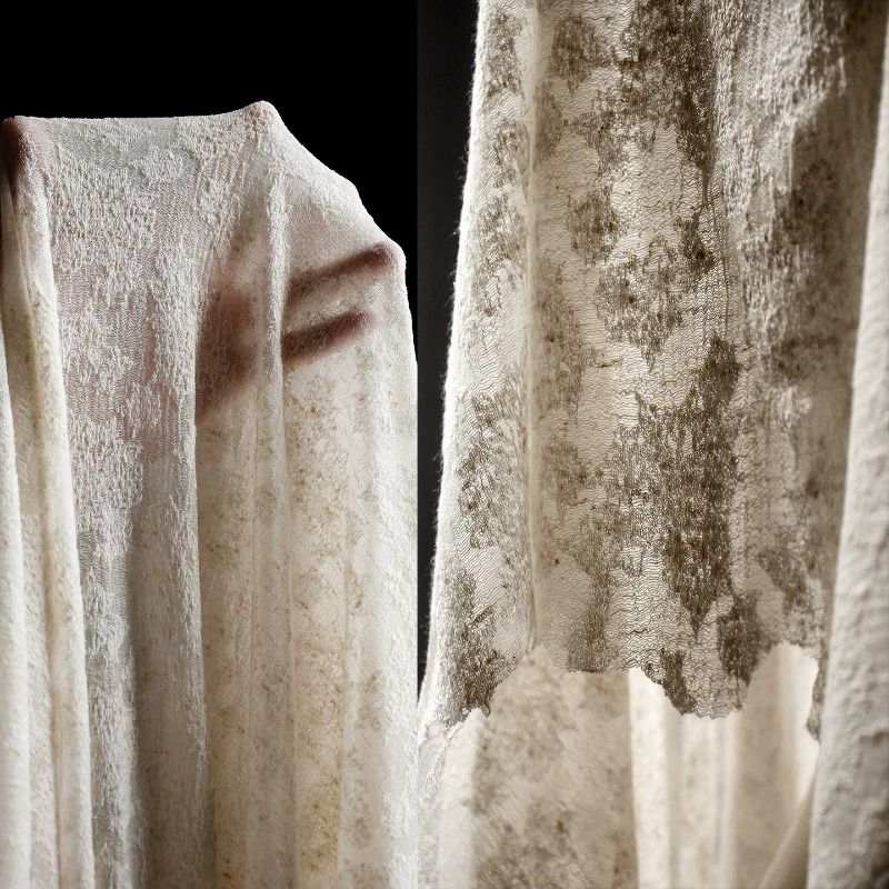 Linen Dress Wrap - Tecido de Malha de Algodão e