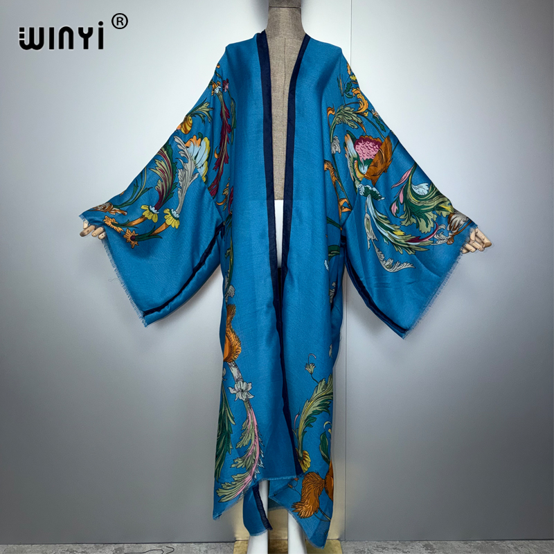 Cover Up Kaftan - Vestido Maxi Boho WINYI África, Capa