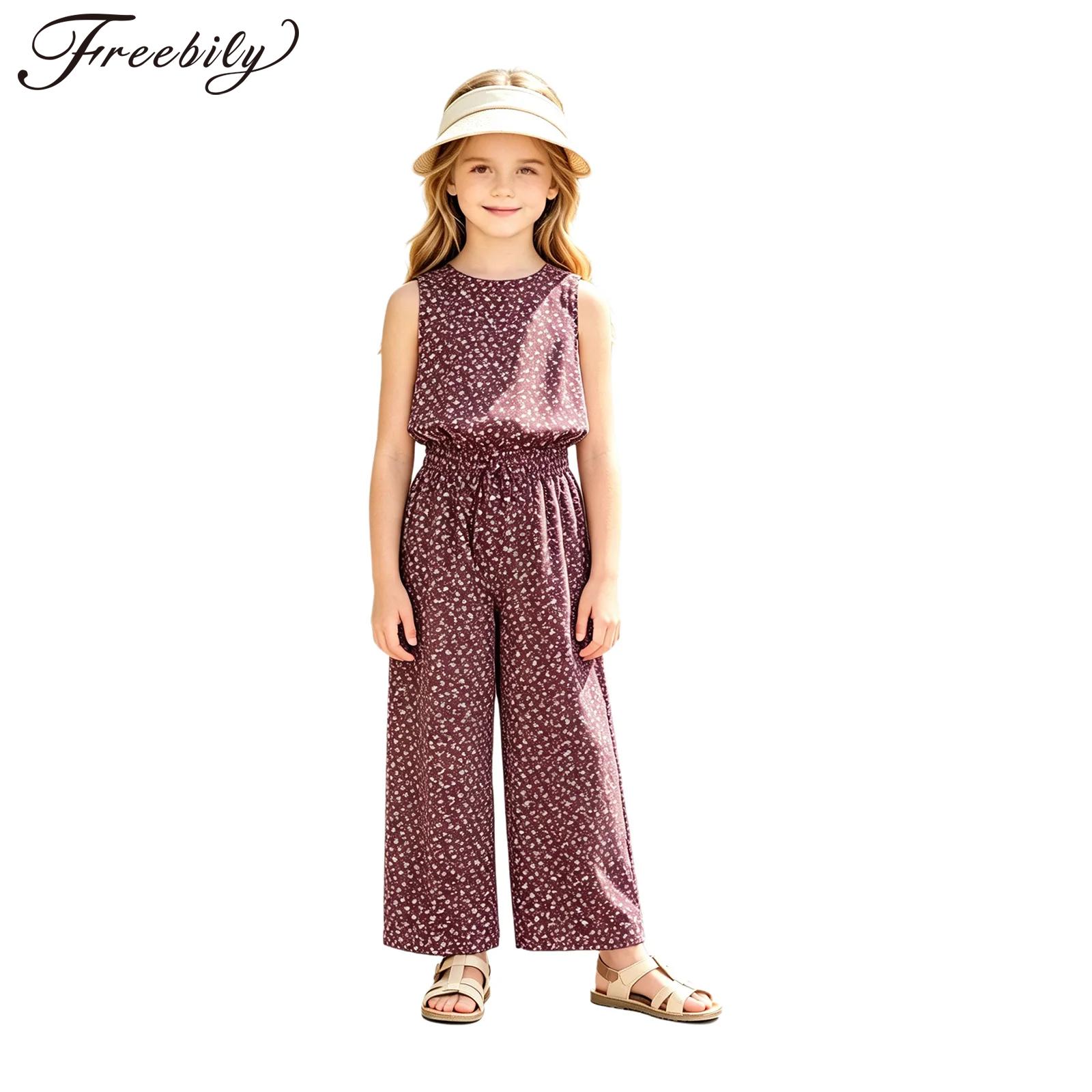 Romper Floral Print - Macacão Floral de Verão para Meninas,