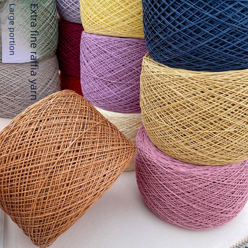Crochet Bag Raffia - Fio de ráfia de papel fino