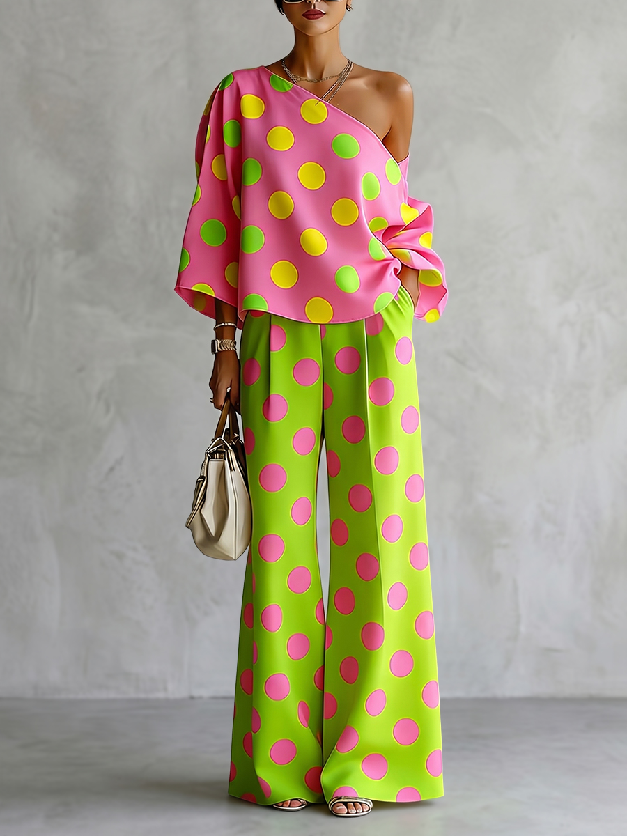 Blouse Off Shoulder - Conjunto Feminino Missuoo de 2 Peças