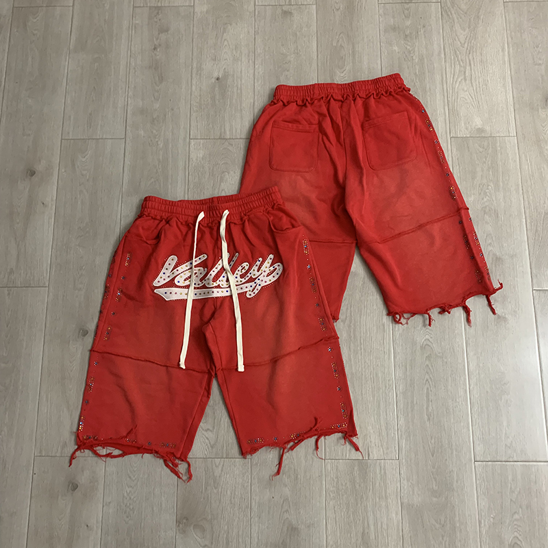 Shorts Denim Frayed - Shorts Casuais Masculinos VALLEY Pretos com