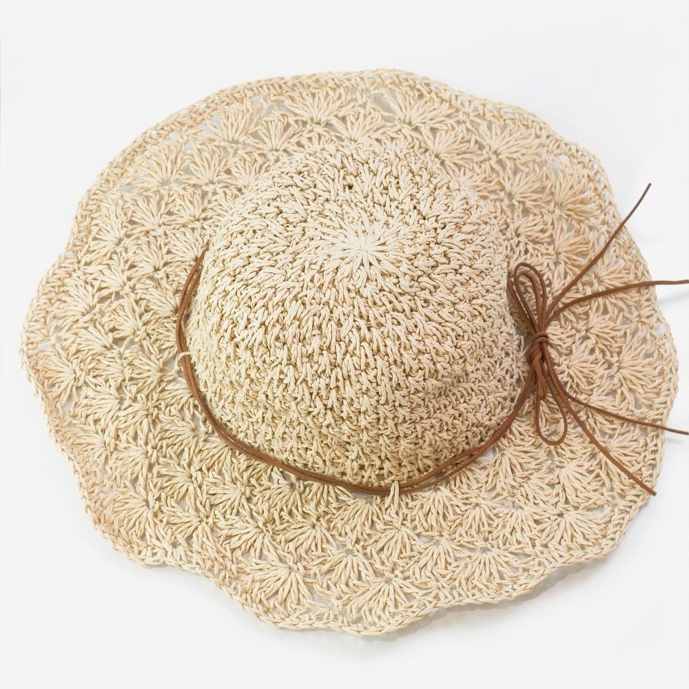 Hat Floppy Wide - Chapéu de Palha de Crochê Artesanal
