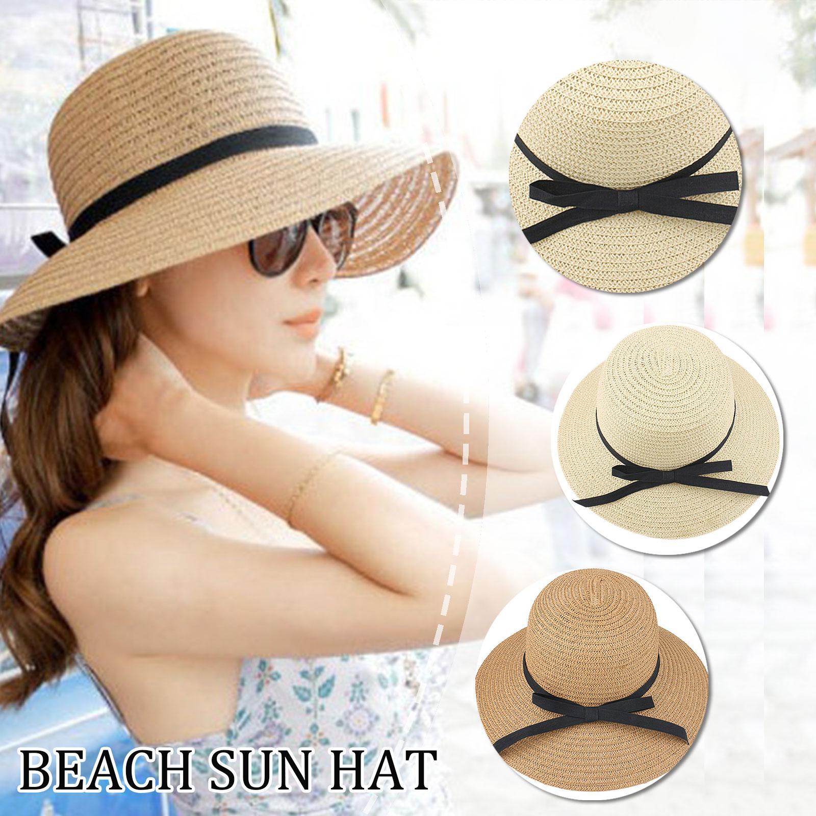 Hat Floppy Wide - Verão chapéu de palha grande borda