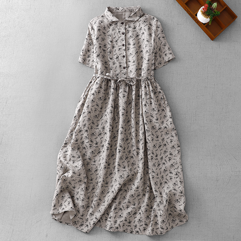 Midi Skirt Floral - Vestido Midi Floral de Verão em
