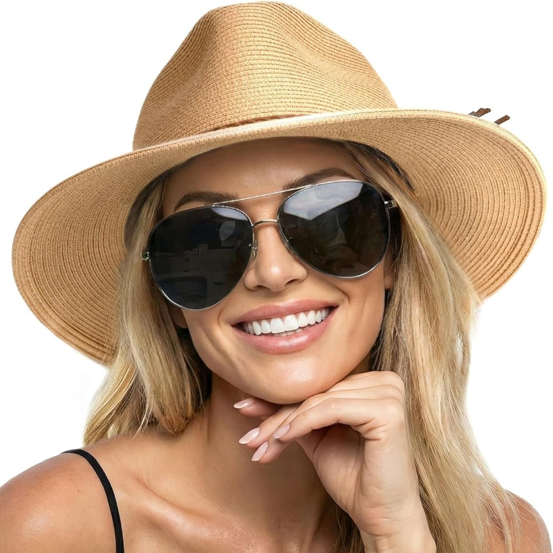 Hat Floppy Wide - Chapéu de Praia de Palha para
