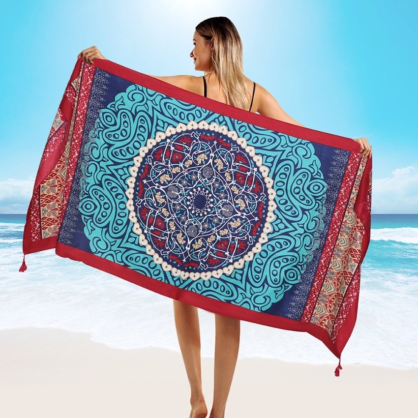 Cover Up Kaftan - 2018 novo algodão de sarja de