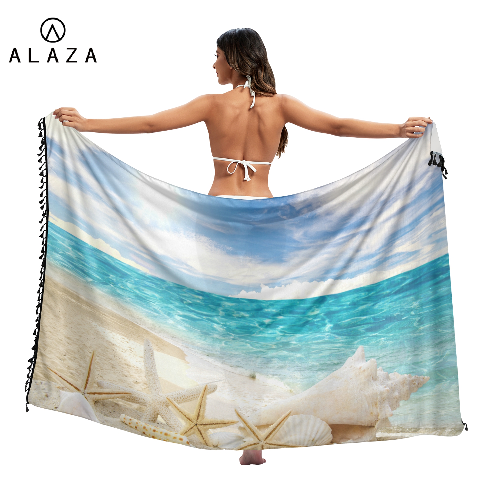 Cover Up Kaftan - Mulheres sexy chiffon roupa de banho