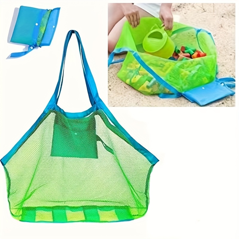 Tote Bag Beach - Bolsa de praia grande de malha,