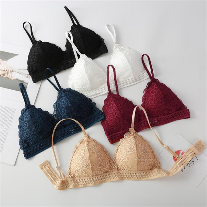 Bralette Triangle Set - Sutiã Feminino 2026 Novo Estilo Francês