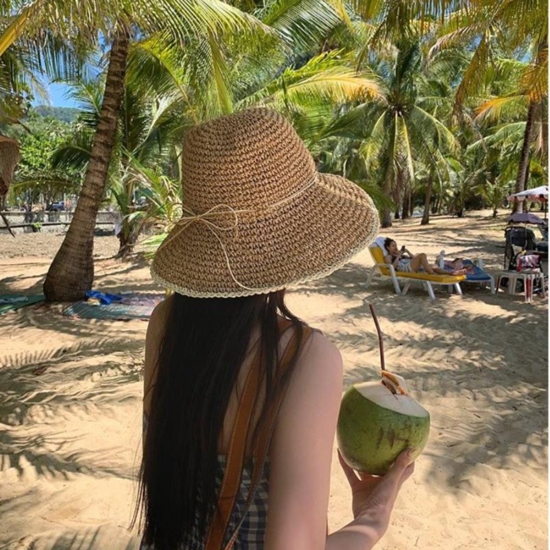 Hat Floppy Wide - Chapéu de Palha Feminino de Verão