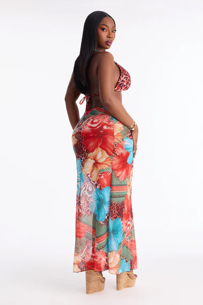 Vestido Maxi Floral Boho de Ve - Maxi Dress Halter avaliação e preço