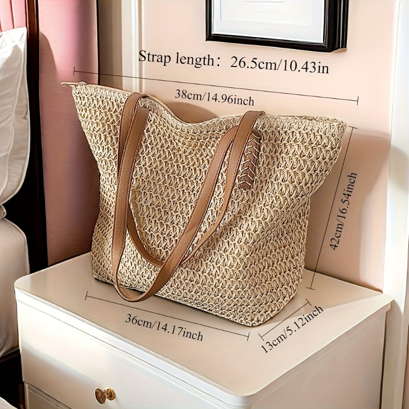 Bolsa feminina elegante e vers - Crochet Bag Raffia avaliação e preço