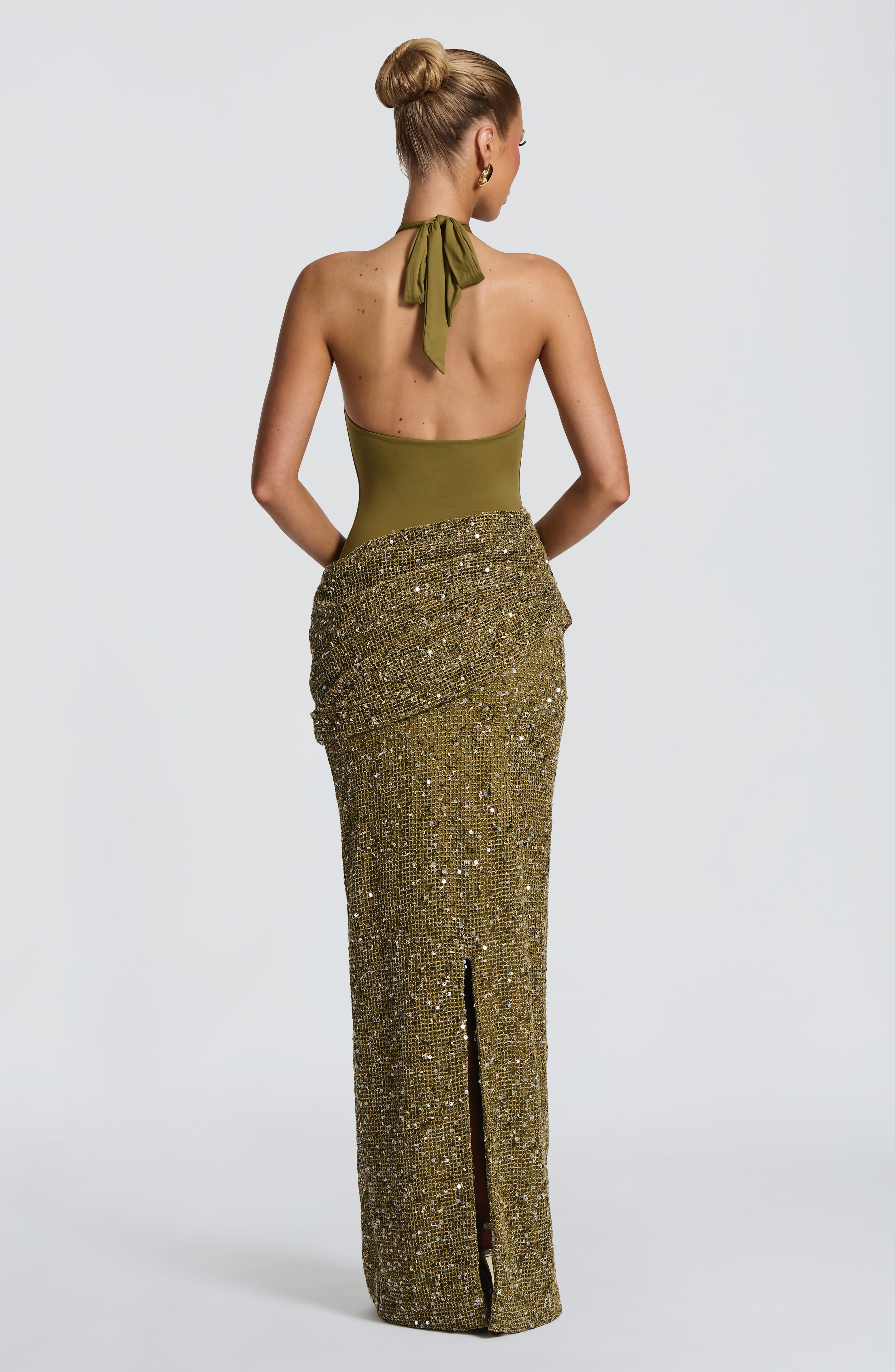 Vestido Longo Sereia com Lante - Maxi Dress Halter avaliação e preço