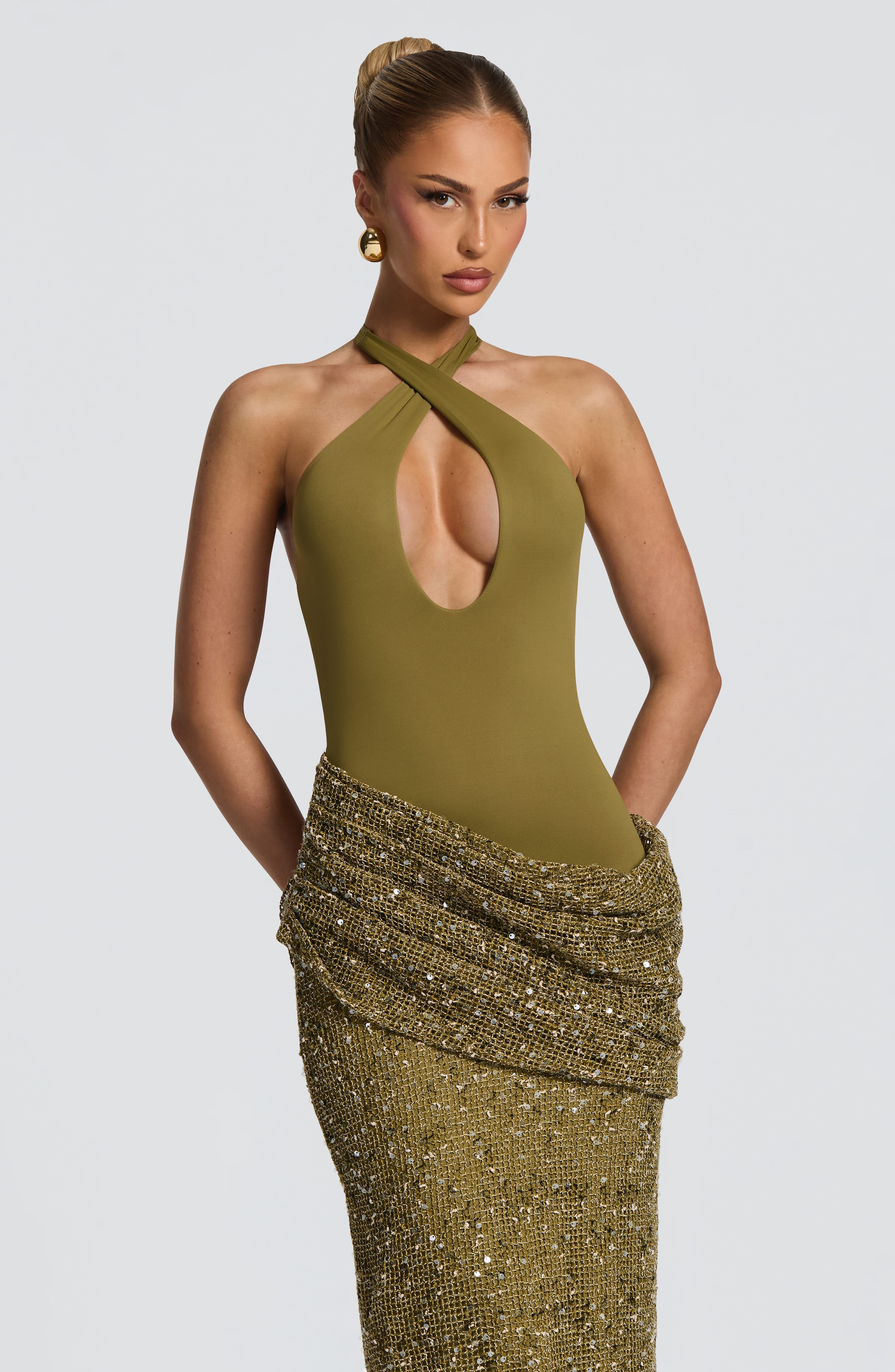 Vestido Longo Sereia com Lante - Maxi Dress Halter avaliação e preço