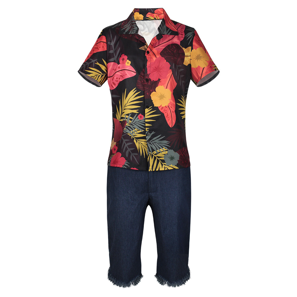 Conjunto Masculino de Camisa F - Shorts Denim Frayed avaliação e preço