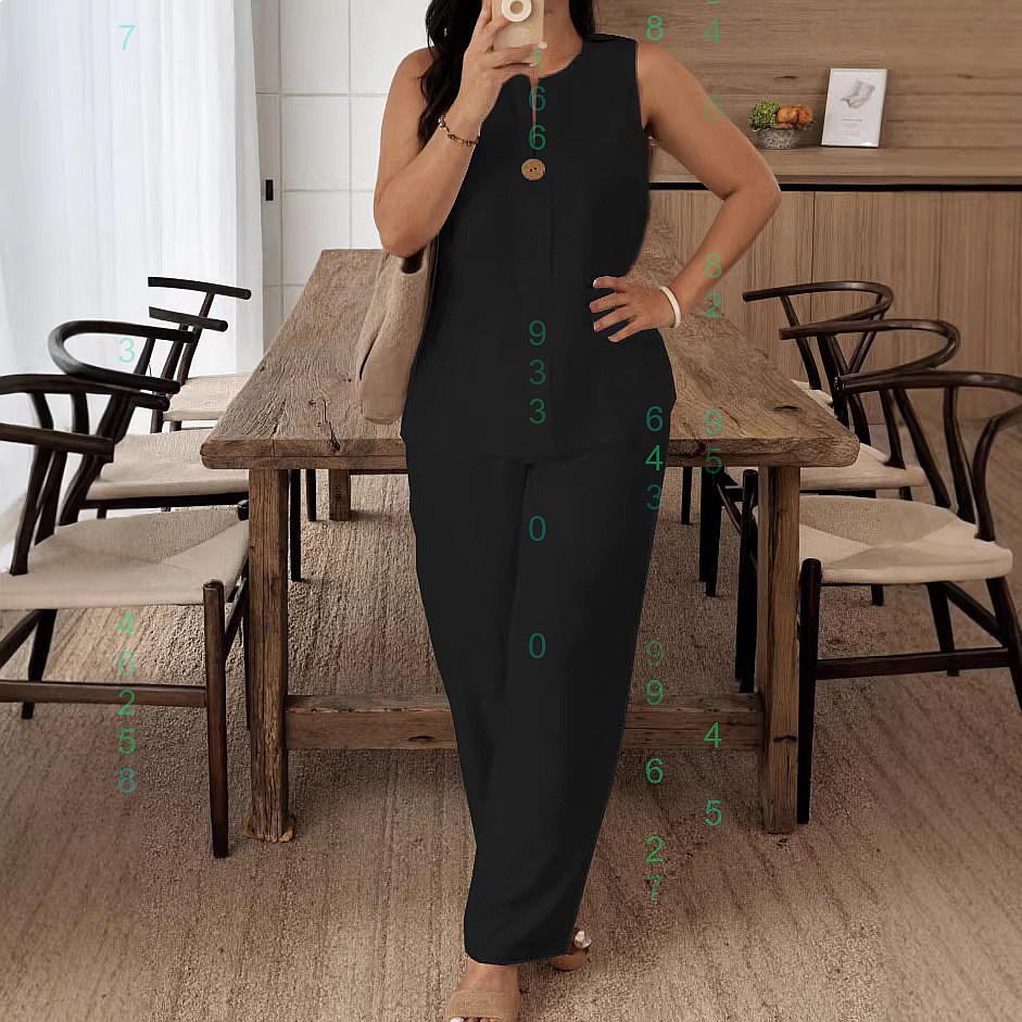 Conjunto Confortável de Calças - Linen Pant Wide avaliação e preço