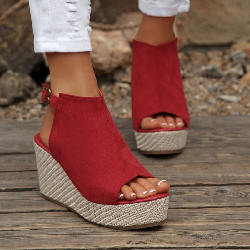 Sandálias Femininas de Verão c - Wedge Espadrille Women avaliação e preço