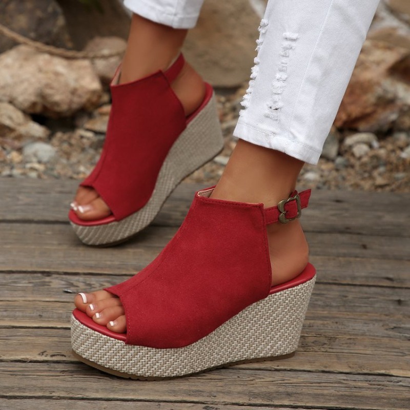 Sandálias Femininas de Verão c - Wedge Espadrille Women avaliação e preço