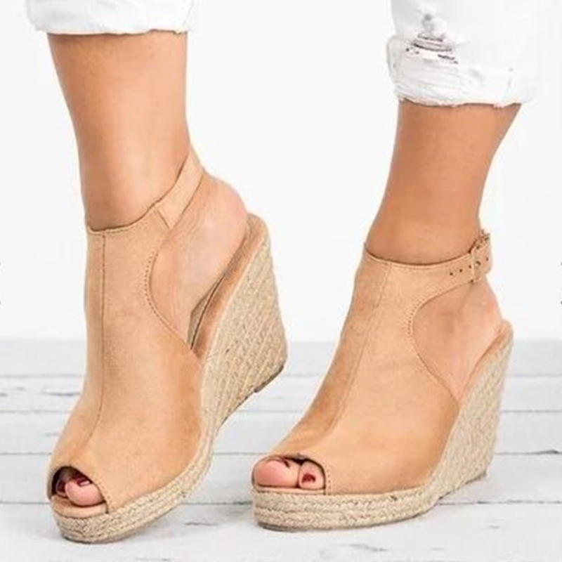 Sandálias de salto alto para m - Wedge Espadrille Women avaliação e preço