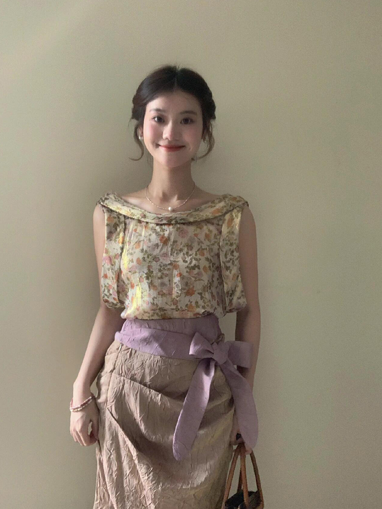 Conjunto Feminino XZY Vintage  - Midi Skirt Floral avaliação e preço