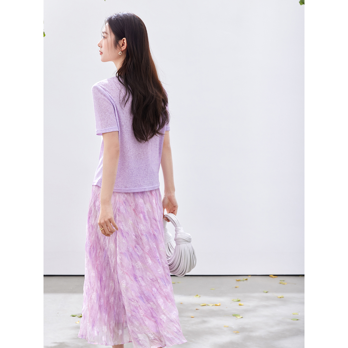 Conjunto de Saia com Estampa F - Midi Skirt Floral avaliação e preço