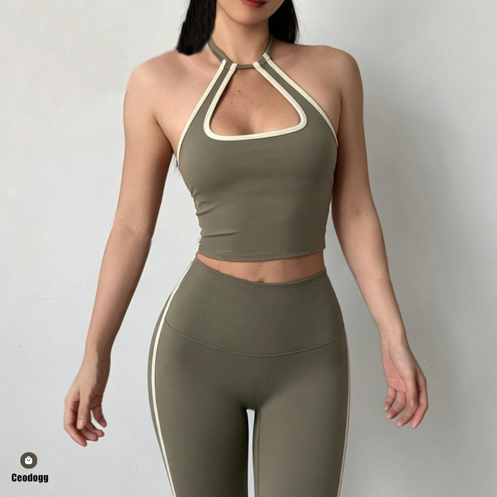 Top Halter Feminino Esportivo  - Bralette Triangle Set avaliação e preço