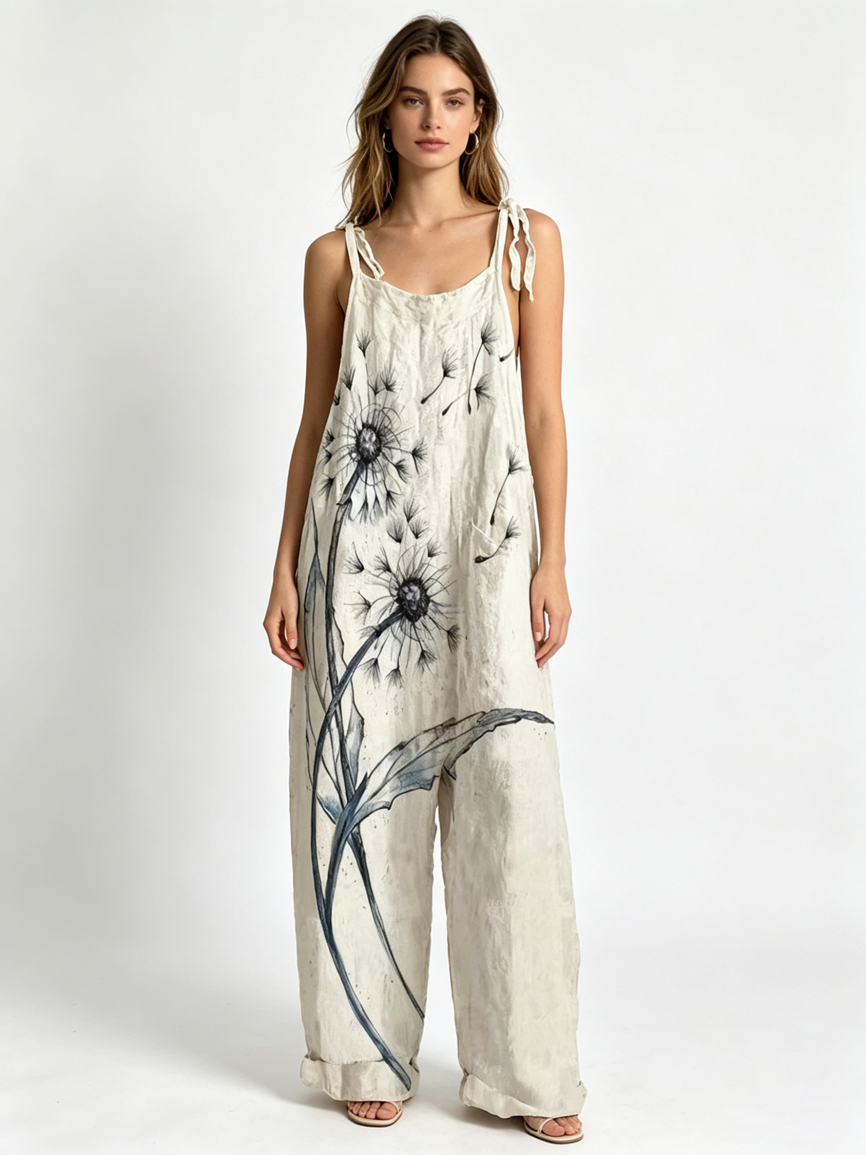 Macacão Feminino Oversized Bag - Jumpsuit Linen Relaxed avaliação e preço