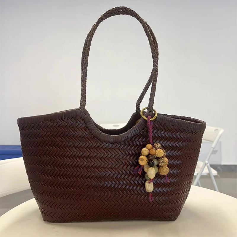 Marca mão-tecido sacola francê - Crochet Bag Raffia avaliação e preço