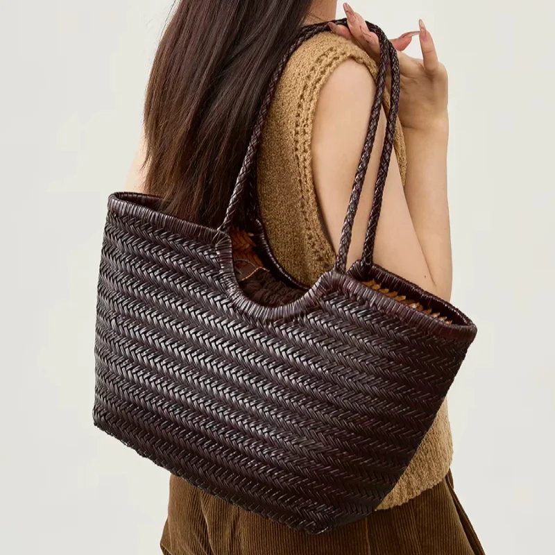 Marca mão-tecido sacola francê - Crochet Bag Raffia avaliação e preço