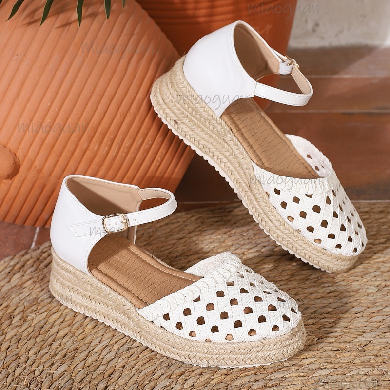 Sandálias Anabela Boho Feminin - Wedge Espadrille Women avaliação e preço