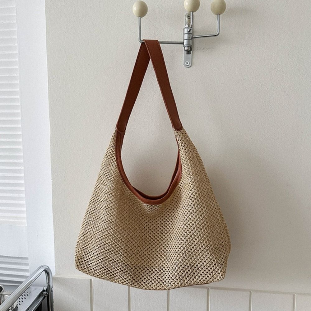Bolsa de Palha Tecida em Cor S - Tote Bag Beach avaliação e preço