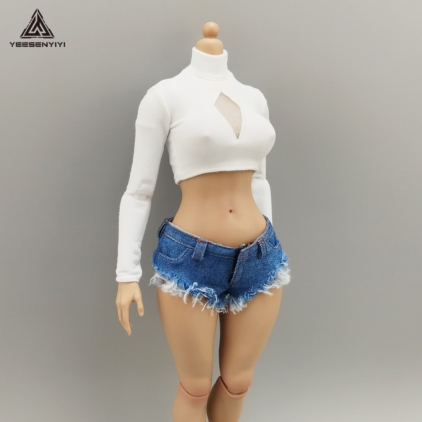 Shorts Mini de Jeans Desgastad - Shorts Denim Frayed avaliação e preço