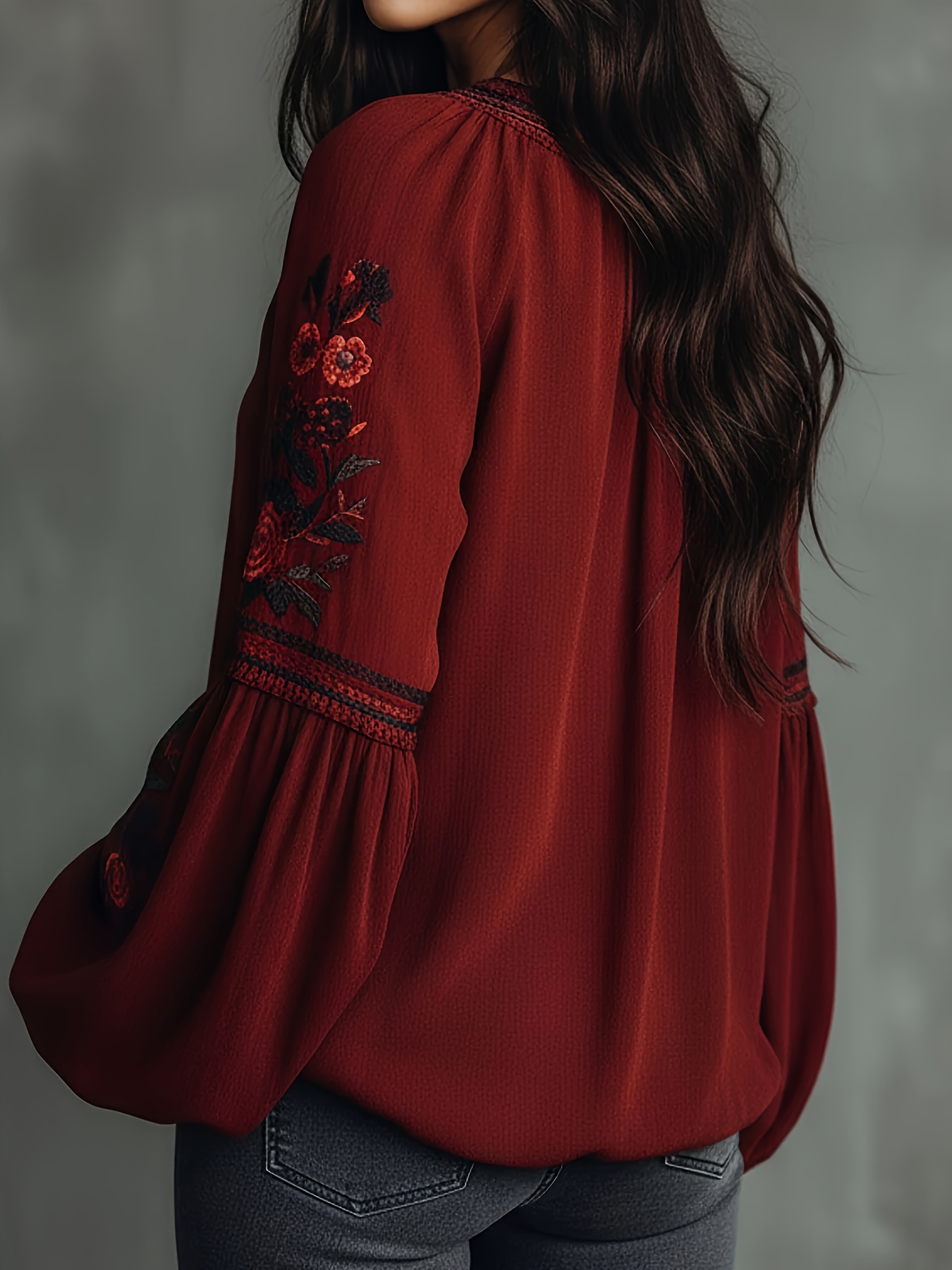 Blusa feminina de primavera re - Blouse Off Shoulder avaliação e preço