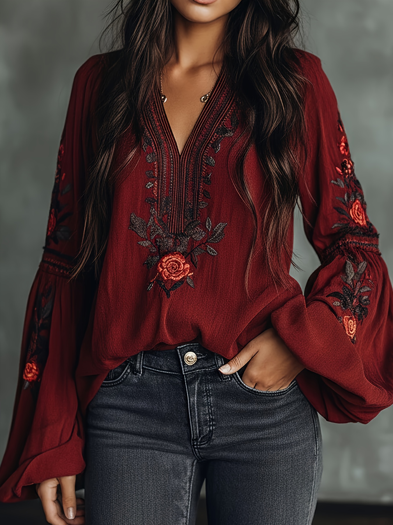 Blusa feminina de primavera re - Blouse Off Shoulder avaliação e preço