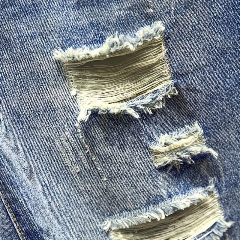 Bermudas Jeans Masculinas Esti - Shorts Denim Frayed avaliação e preço