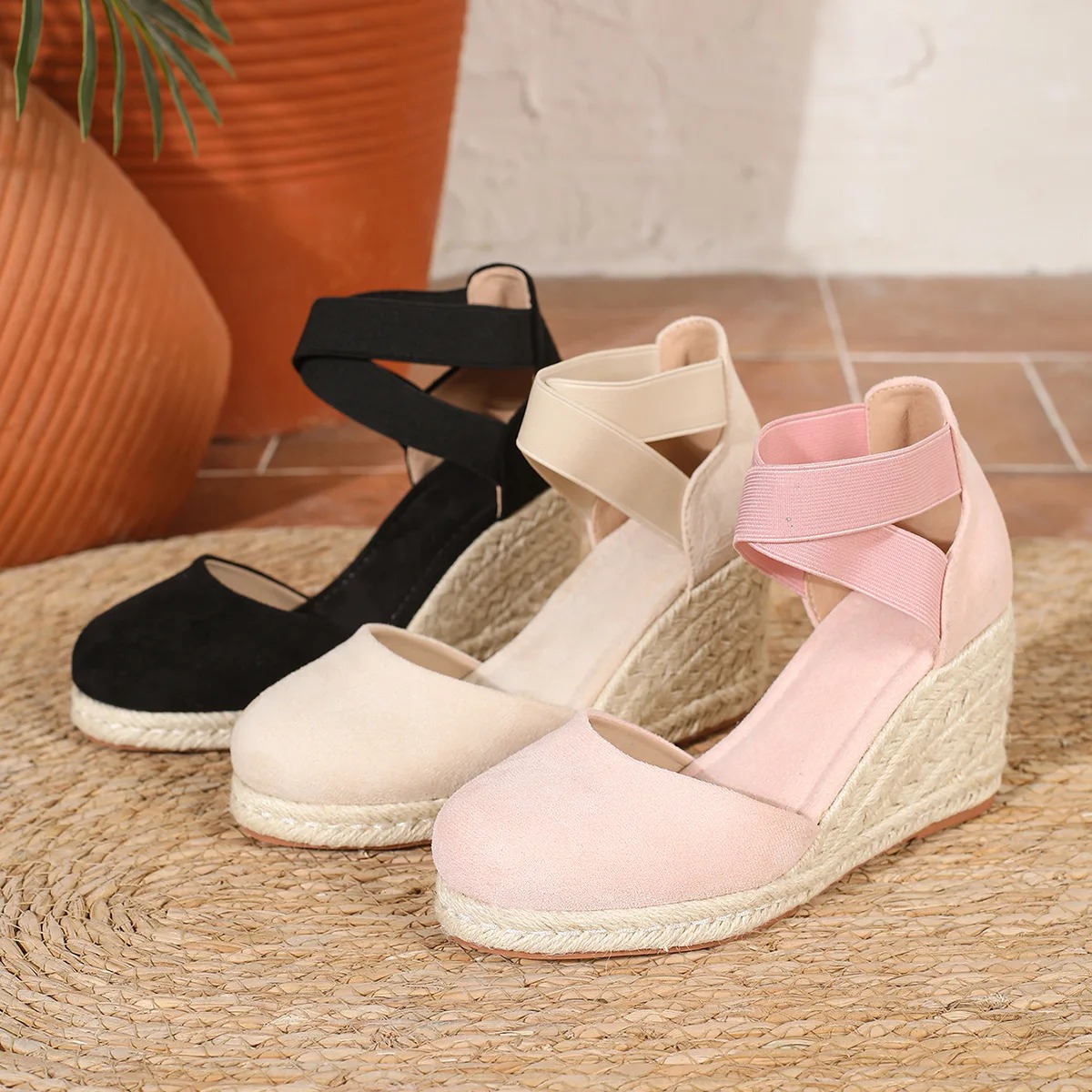 Sandálias Anabela Espadrille F - Wedge Espadrille Women avaliação e preço