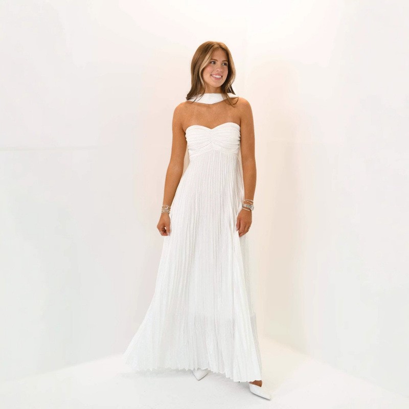 Vestido Longo Elegante para Co - Maxi Dress Halter avaliação e preço