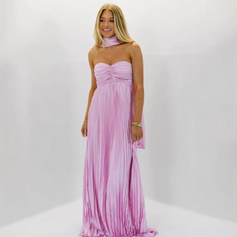 Vestido Longo Elegante para Co - Maxi Dress Halter avaliação e preço