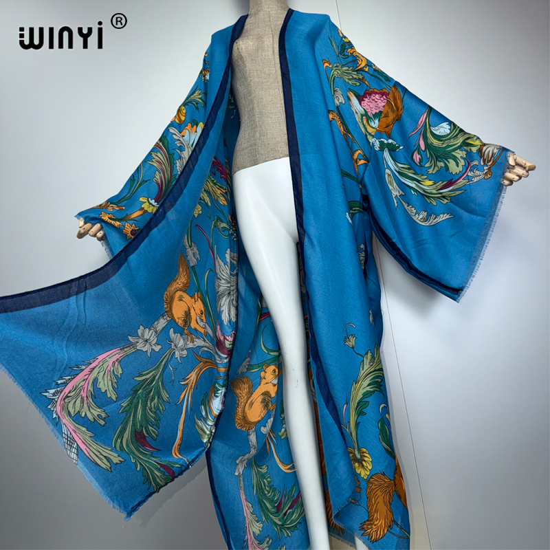 Vestido Maxi Boho WINYI África - Cover Up Kaftan avaliação e preço