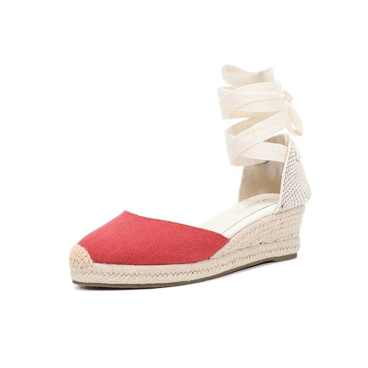 Sandálias de Plataforma para M - Wedge Espadrille Women avaliação e preço