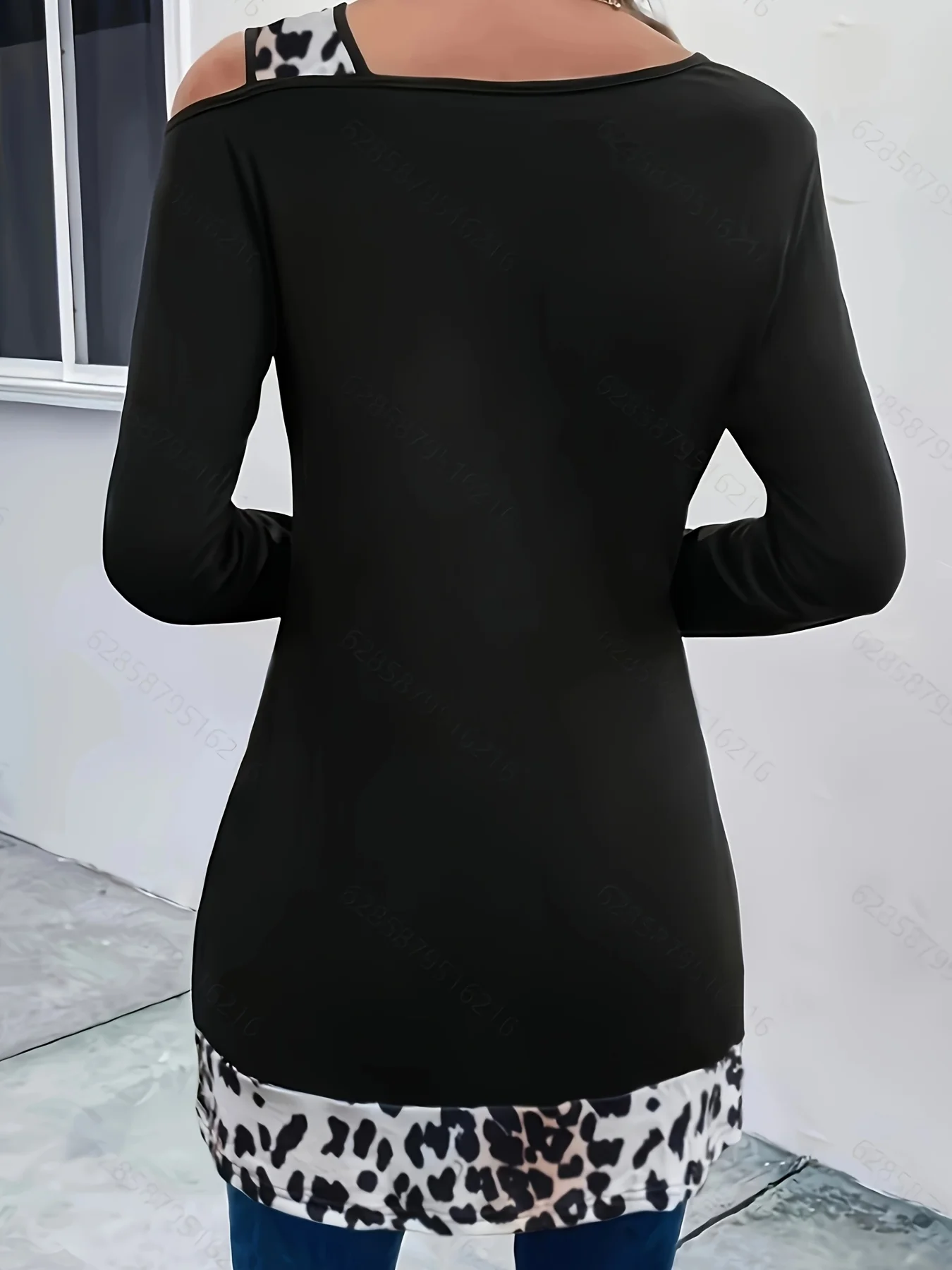 Plus size 1xl-5xl moda feminin - Blouse Off Shoulder avaliação e preço