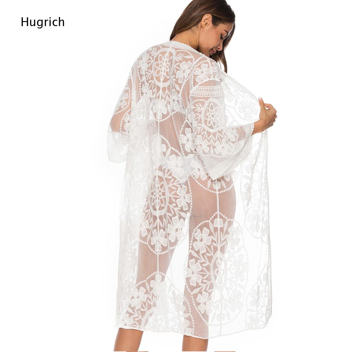 Kimono Longo Branco Sólido com - Kimono Sheer Floral avaliação e preço
