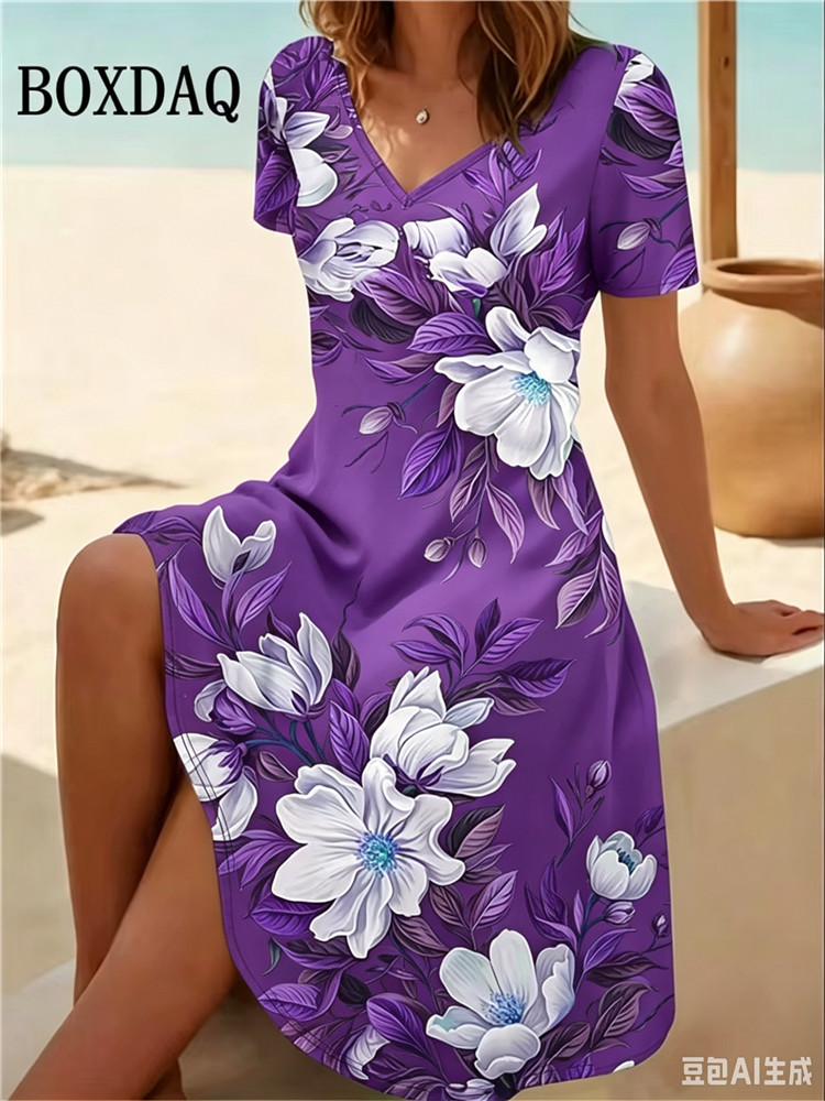 Vestidos Femininos Plus Size 6 - Romper Floral Print avaliação e preço